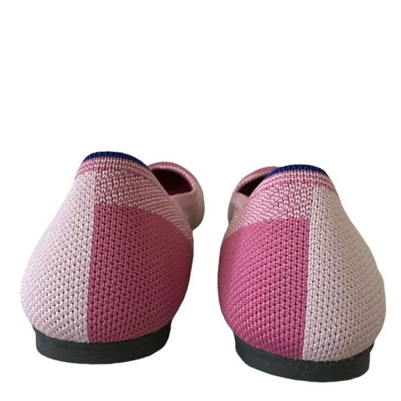 ROTHY’S Limited Edition Pink Cap Toe Breast Cancer Awareness Flats Sz 8.5 - Picture 8 of 13